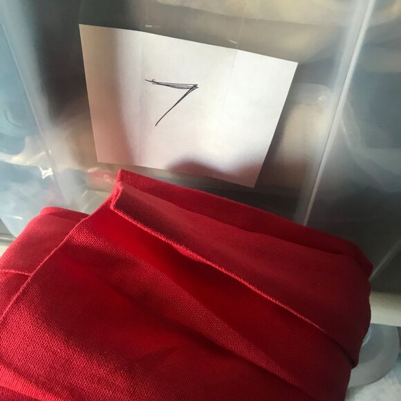 Vintage Pleated Midi Skirt Peach Linen Blend Size 12 Made In USA - Picture 7 of 7